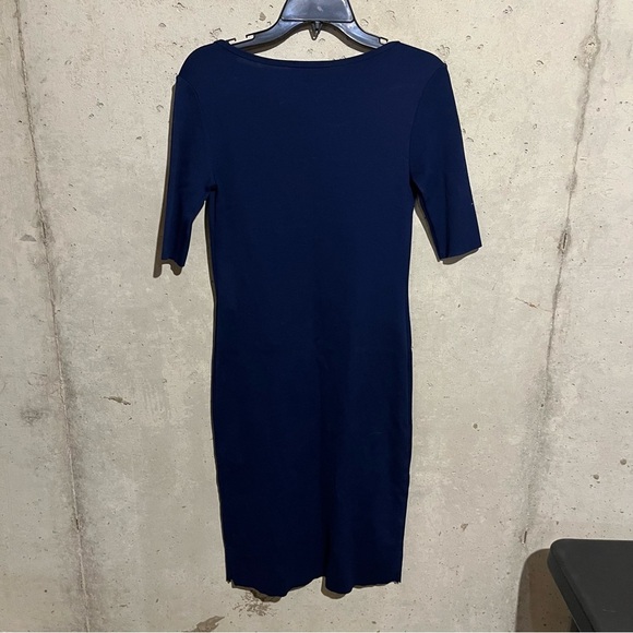 Ralph Lauren Women’s Navy Blue Bodycon Pencil Dress Size M Cotton - Picture 7 of 11